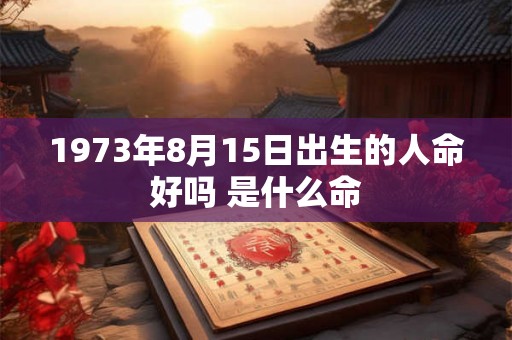 1973年8月15日出生的人命好吗 是什么命