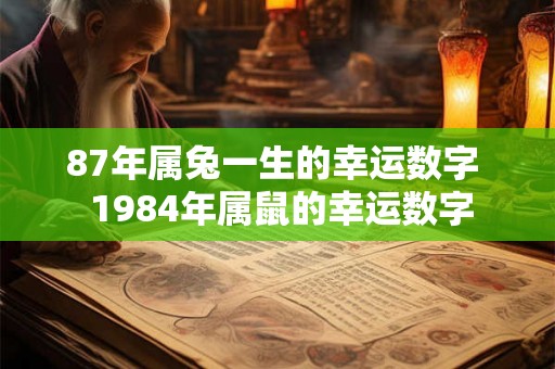 87年属兔一生的幸运数字  1984年属鼠的幸运数字