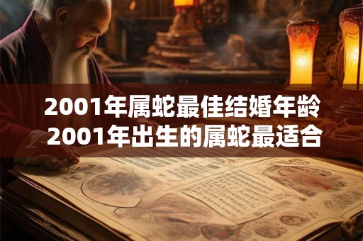 2001年属蛇最佳结婚年龄 2001年出生的属蛇最适合在哪个年龄段结婚