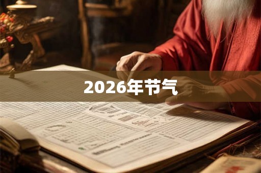 2026年节气