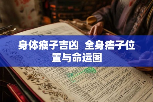 身体瘊子吉凶  全身痦子位置与命运图