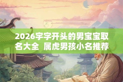 2026宇字开头的男宝宝取名大全 属虎男孩小名推荐 2026宇字开头的男宝宝取名大全 属虎男孩小名推荐