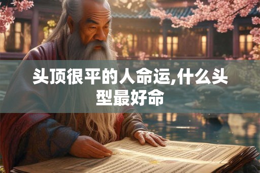 头顶很平的人命运,什么头型最好命