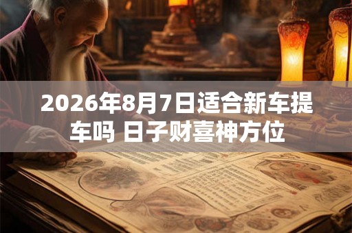 2026年8月7日适合新车提车吗 日子财喜神方位