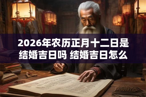 2026年农历正月十二日是结婚吉日吗 结婚吉日怎么选