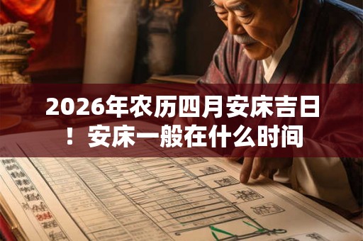 2026年农历四月安床吉日！安床一般在什么时间