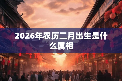 2026年农历二月出生是什么属相 2026年农历二月出生是什么属相