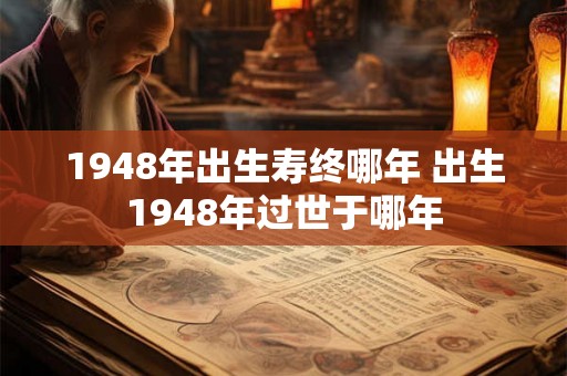1948年出生寿终哪年 出生1948年过世于哪年