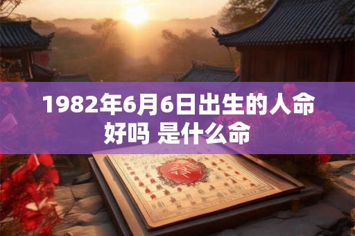 1982年6月6日出生的人命好吗 是什么命 1982年6月6日出生的人命好吗 是什么命
