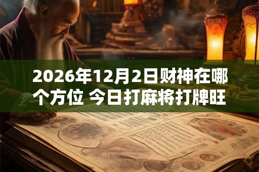 2026年12月2日财神在哪个方位 今日打麻将打牌旺运方位 2026年12月2日财神在哪个方位 今日打麻将打牌旺运方位