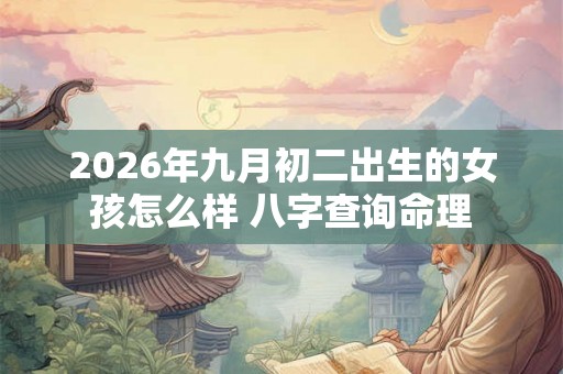 2026年九月初二出生的女孩怎么样 八字查询命理