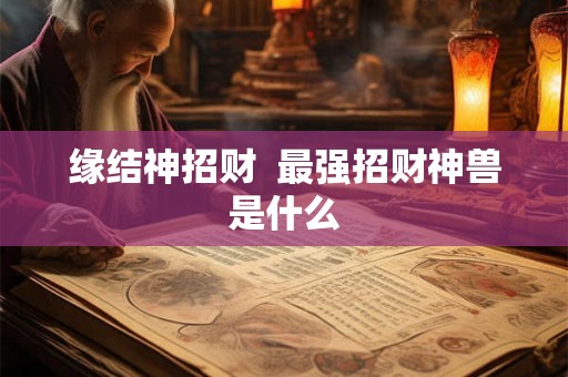 缘结神招财  最强招财神兽是什么