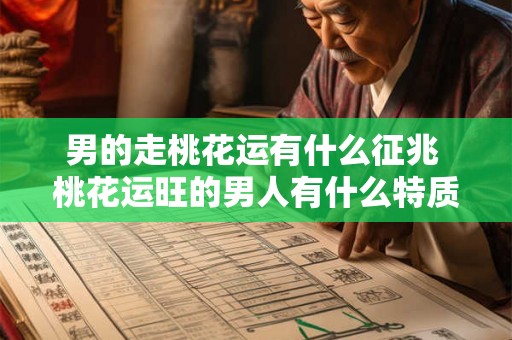男的走桃花运有什么征兆 桃花运旺的男人有什么特质