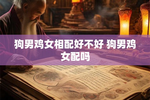 狗男鸡女相配好不好 狗男鸡女配吗