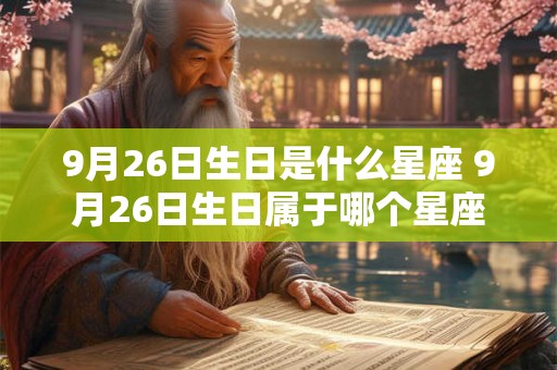 9月26日生日是什么星座 9月26日生日属于哪个星座
