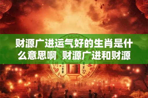 财源广进运气好的生肖是什么意思啊  财源广进和财源滚滚区别