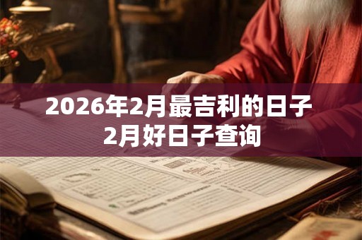 2026年2月最吉利的日子 2月好日子查询