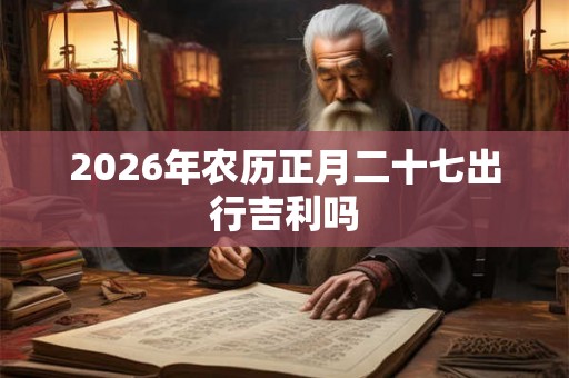 2026年农历正月二十七出行吉利吗
