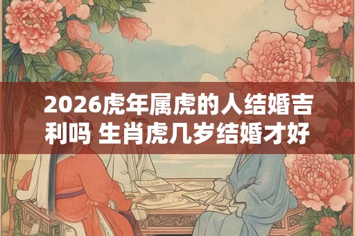 2026虎年属虎的人结婚吉利吗 生肖虎几岁结婚才好