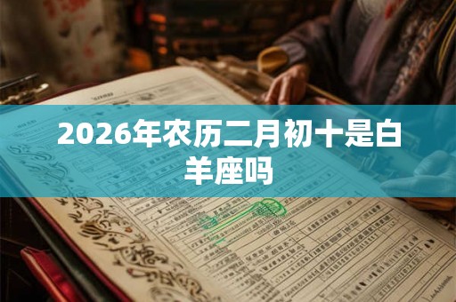 2026年农历二月初十是白羊座吗 2026年农历二月初十是白羊座吗