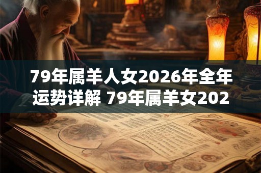 79年属羊人女2026年全年运势详解 79年属羊女2026年运气好吗
