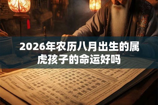2026年农历八月出生的属虎孩子的命运好吗