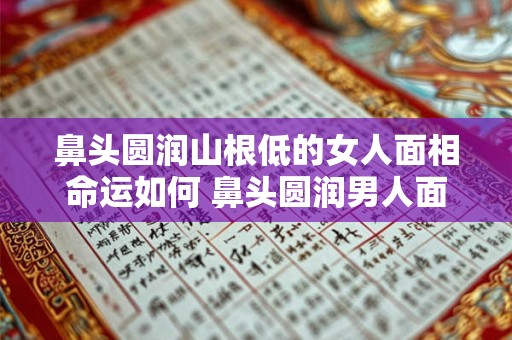 鼻头圆润山根低的女人面相命运如何 鼻头圆润男人面相