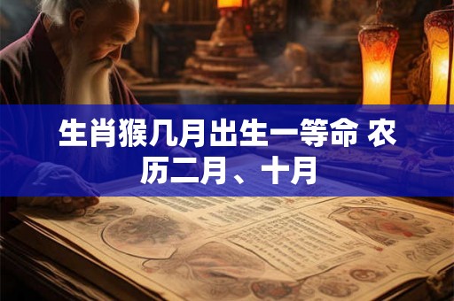 生肖猴几月出生一等命 农历二月、十月