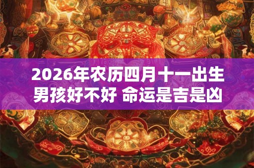 2026年农历四月十一出生男孩好不好 命运是吉是凶 2026年农历四月十一出生男孩好不好 命运是吉是凶