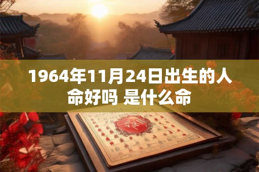 1964年11月24日出生的人命好吗 是什么命