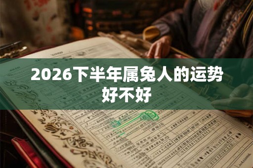 2026下半年属兔人的运势好不好