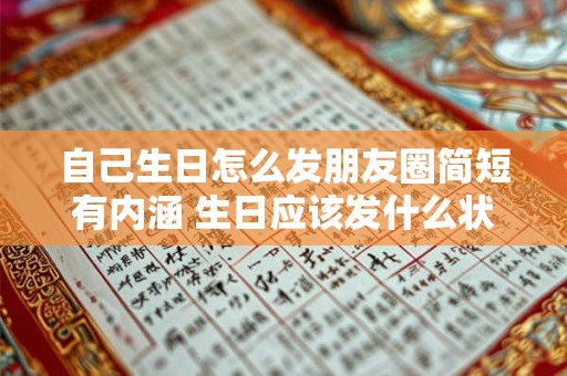 自己生日怎么发朋友圈简短有内涵 生日应该发什么状态