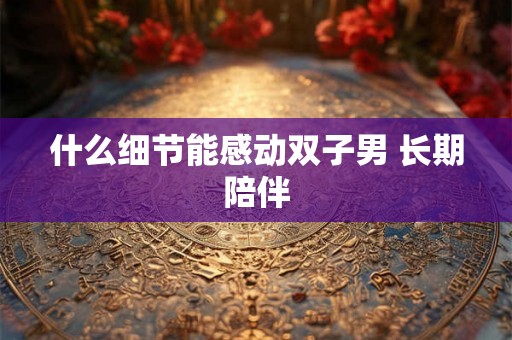 什么细节能感动双子男 长期陪伴 什么细节能感动双子男 长期陪伴