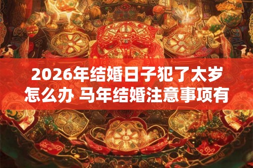 2026年结婚日子犯了太岁怎么办 马年结婚注意事项有哪些 2026年结婚日子犯了太岁怎么办 马年结婚注意事项有哪些