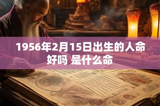 1956年2月15日出生的人命好吗 是什么命