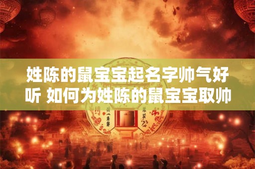 姓陈的鼠宝宝起名字帅气好听 如何为姓陈的鼠宝宝取帅气好听的名字