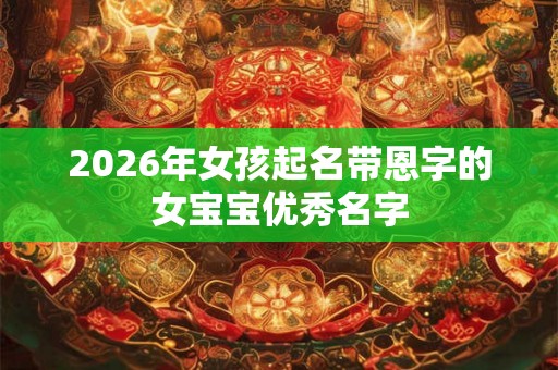 2026年女孩起名带恩字的女宝宝优秀名字