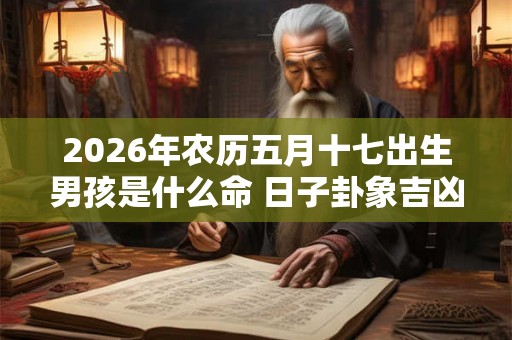 2026年农历五月十七出生男孩是什么命 日子卦象吉凶