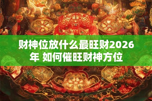 财神位放什么最旺财2026年 如何催旺财神方位