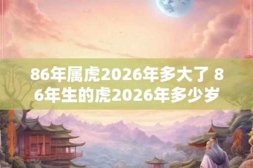 86年属虎2026年多大了 86年生的虎2026年多少岁