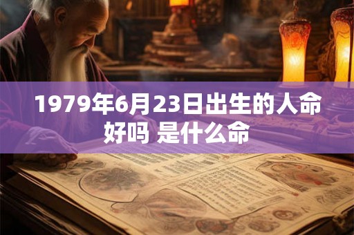 1979年6月23日出生的人命好吗 是什么命