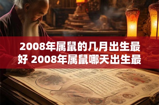 2008年属鼠的几月出生最好 2008年属鼠哪天出生最好