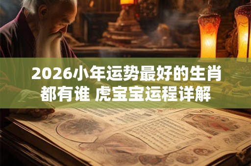 2026小年运势最好的生肖都有谁 虎宝宝运程详解