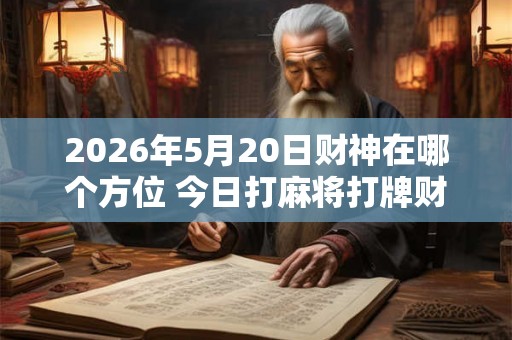 2026年5月20日财神在哪个方位 今日打麻将打牌财运方位