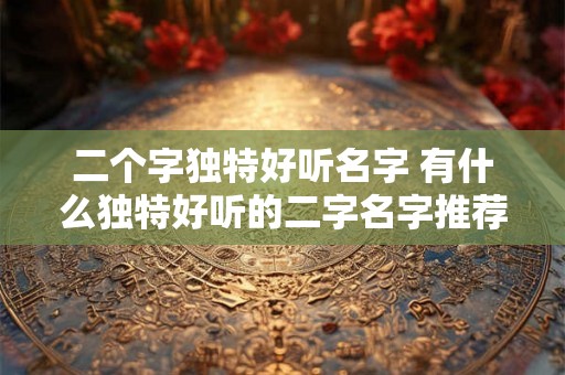 二个字独特好听名字 有什么独特好听的二字名字推荐