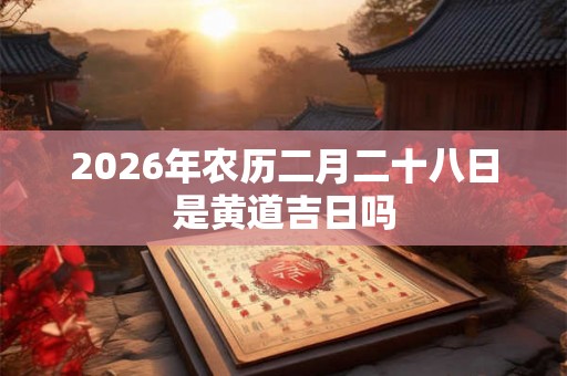 2026年农历二月二十八日是黄道吉日吗