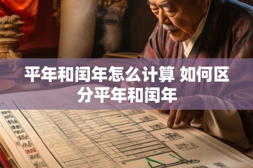 平年和闰年怎么计算 如何区分平年和闰年 平年和闰年怎么计算 如何区分平年和闰年
