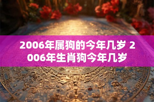 2006年属狗的今年几岁 2006年生肖狗今年几岁