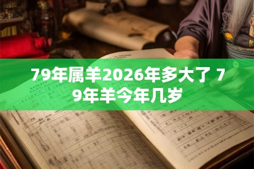 79年属羊2026年多大了 79年羊今年几岁