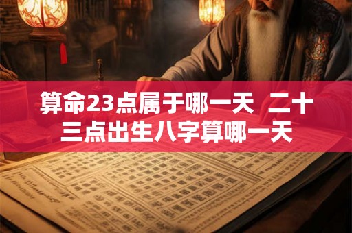算命23点属于哪一天 二十三点出生八字算哪一天 算命23点属于哪一天 二十三点出生八字算哪一天